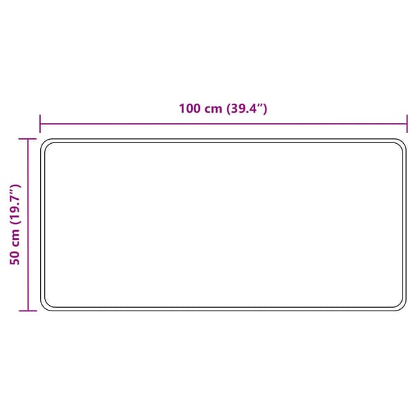 Mattlöpare MARSA Grå 100 x 50 cm Polyester och PVC