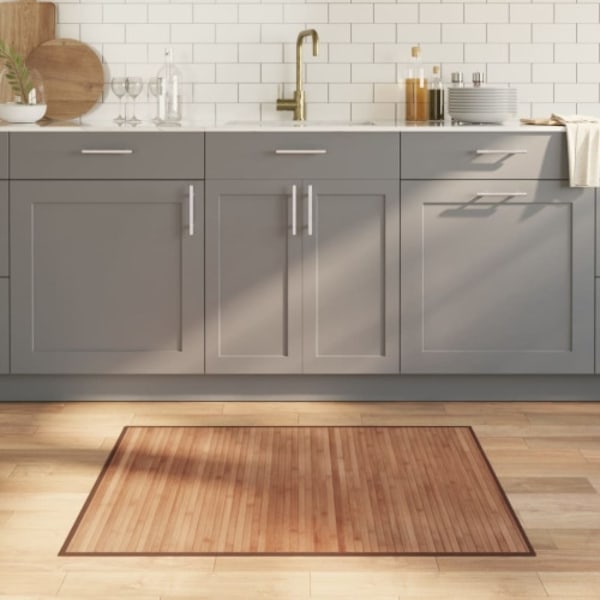 Matta rektangulär naturlig 80x100 cm bambu