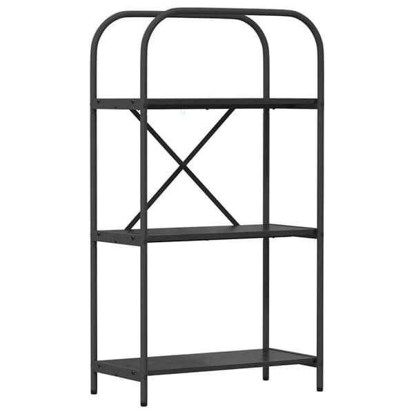 Hyllsystem Svart Ek 60 x 30 x 109 cm Konstruerat trä