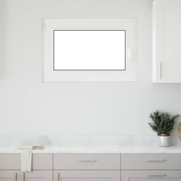 Källarfönster RISOR Antracit 90 x 70 cm PVC och glas