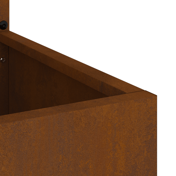 Trädgårds integritetsskärm Rostig 50 x 32 x 150 cm cortenstål