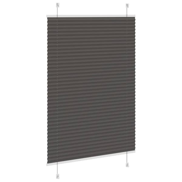 Plisserad persienn svart 95x150 cm tyg bredd 94,4 cm polyester