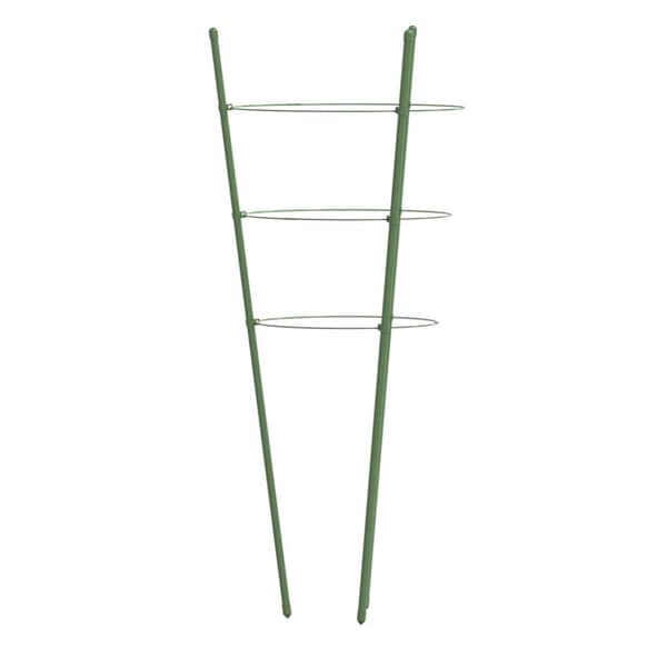 Växtstöd med 3 ringar 5 st grön 60 cm stål