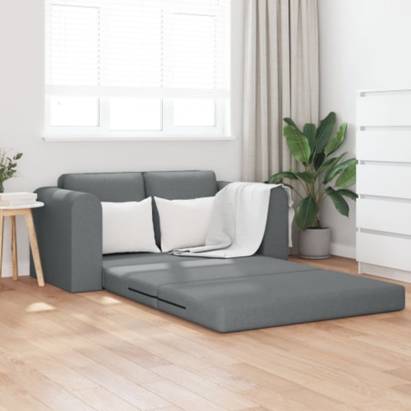 Floor Sofa Bed 2-i-1 Mörkgrå 148x71x83 cm Tyg