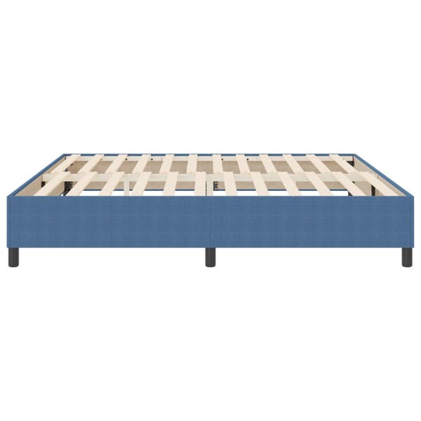 Plattform sängram Blå 200 x 200 cm Kordread tyg