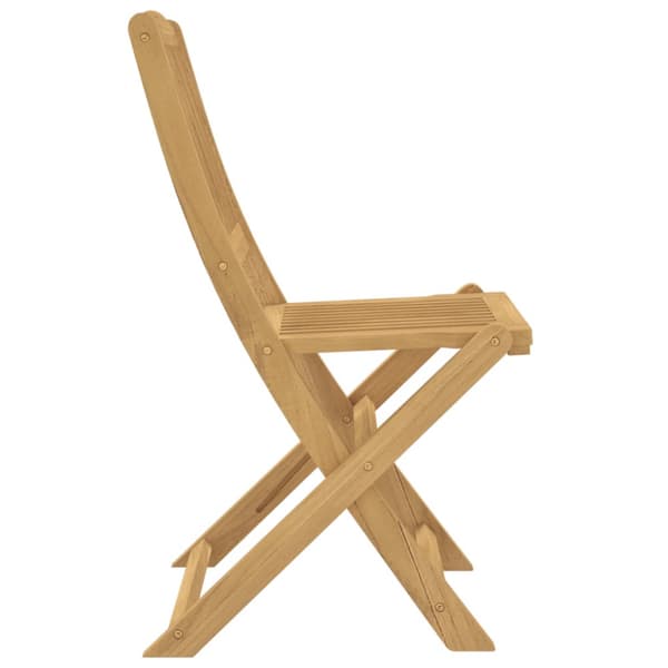 Hopfällbara stolar 2 st 57x48,5x90 cm massivt trä akacia