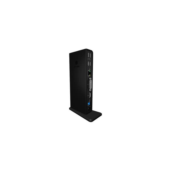 ICY BOX IB-DK2241AC - dockningsstation - USB - DVI, HDMI - 1GbE