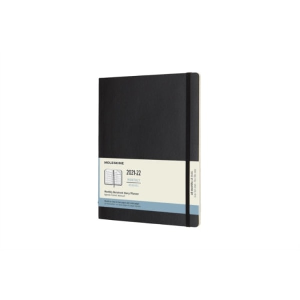 Moleskine 2022 18-Month Monthly Extra Large Softcover Notebook: Black