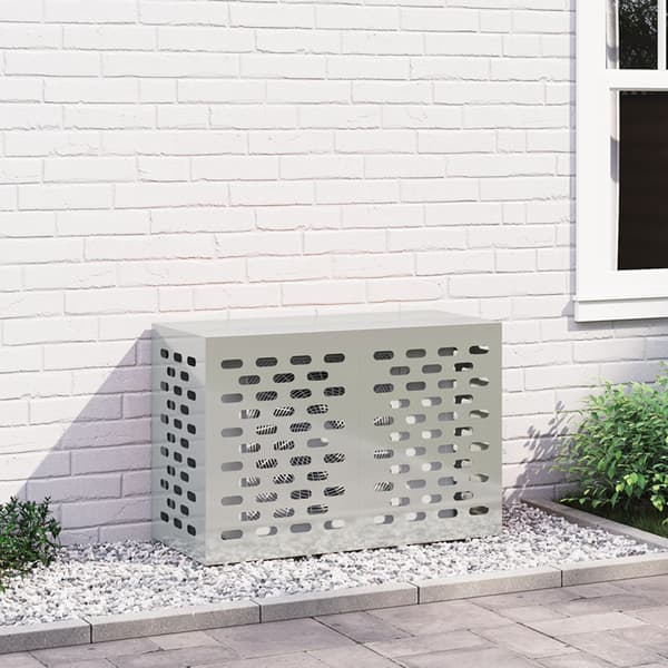 Täckning för Luftkonditionering Silver 90 x 40 x 60 cm