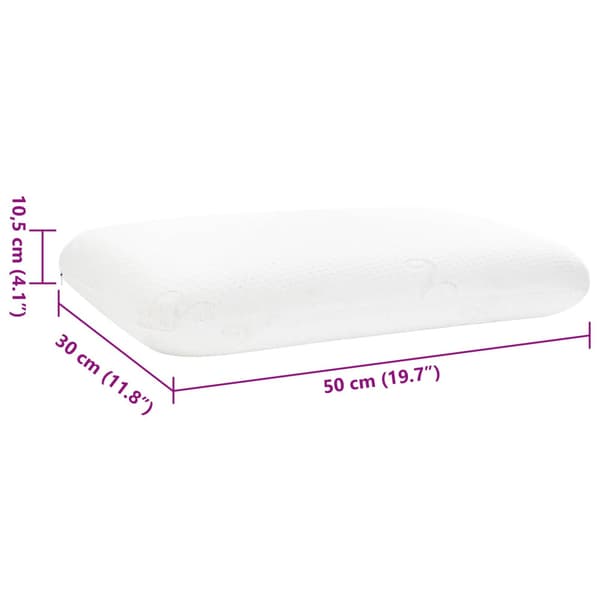 Sovkudde Enfärgad Vit 50 x 30 x 10,5 cm Minneskum