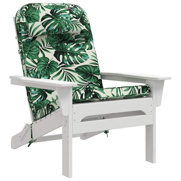 Solsängkudde 100% Polyester Bladmönster 55 x 124 x 5 cm