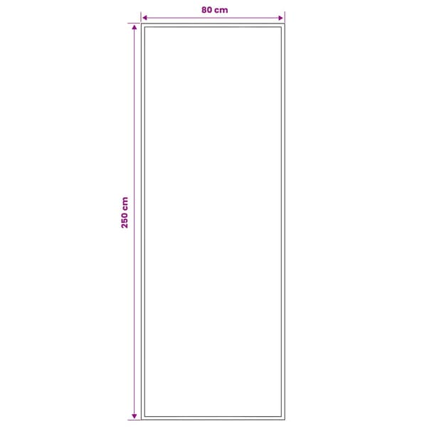 Runner-matta FLORNES Vävd Blå Diamanter 80 x 250 cm PP 7 mm