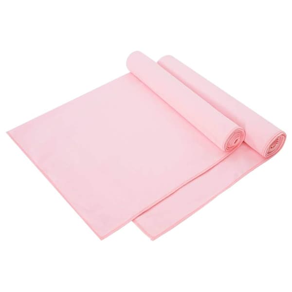 Sporthanddukar 2 pcs Rosa 140 x 70 cm Polyester och polyamid