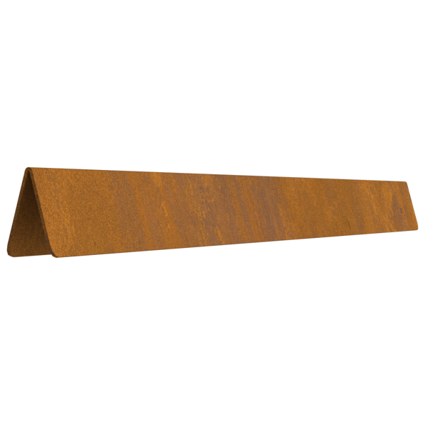 Kant för gräsmatta 4 pcs Rostig 450 x 0,05 x 25 cm