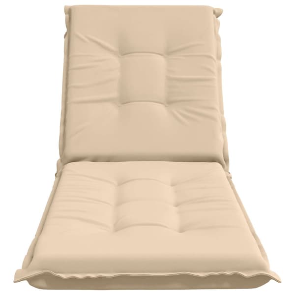 Solstol Kudde GEMERT 100% Polyester Gräddvit 190 x 50 x 9 cm