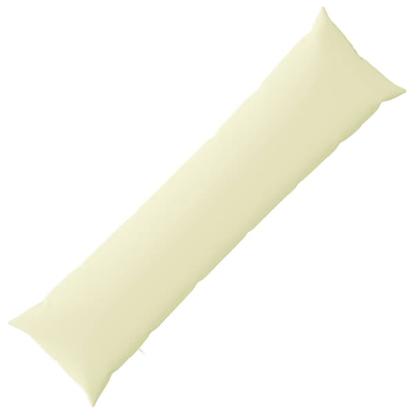 Kudde med kudde HEERLEN Gräddvit 40 x 145 cm Polyester