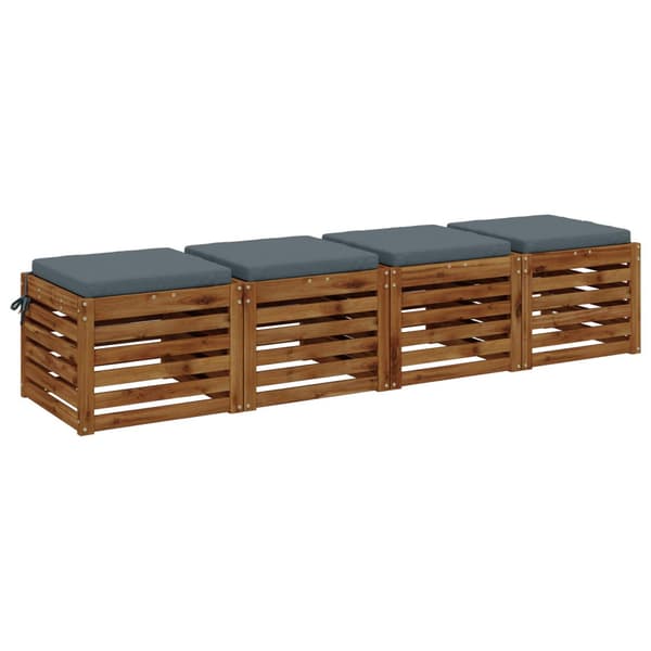 4-delade Sittdynor SOEST 4 st 100% Polyester Blå 50 x 50 x 5 cm