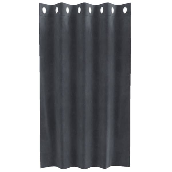 Mörkläggningsgardiner 2 st Ljusgrå 140 x 140 cm Sammet