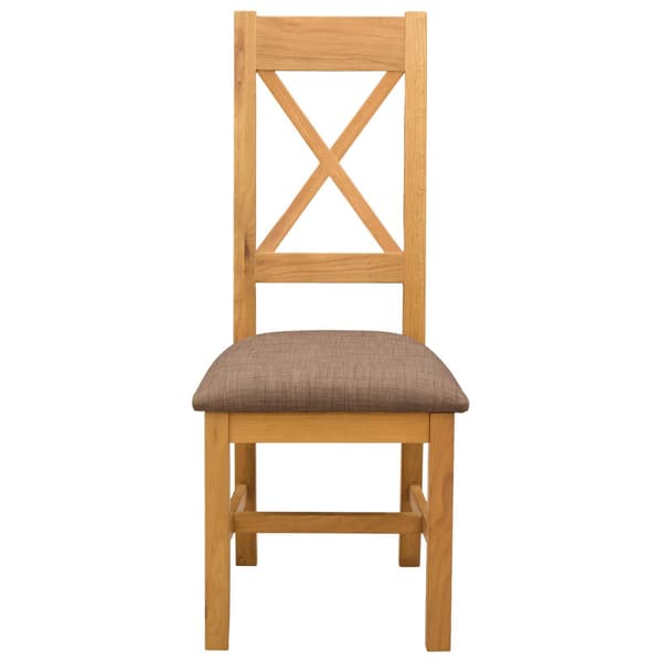 Matstol 2 pcs Massivt Ekträ Grå 45 x 54 x 105 cm