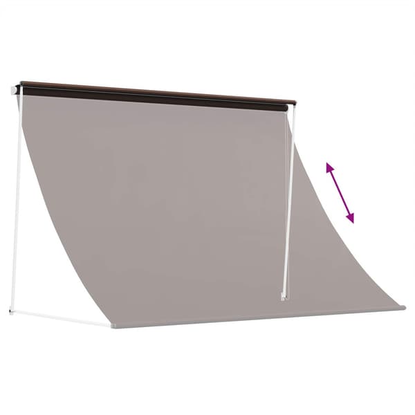 Markis Brun 250 x 150 cm 180 g / m² Polyester med PU-beläggning