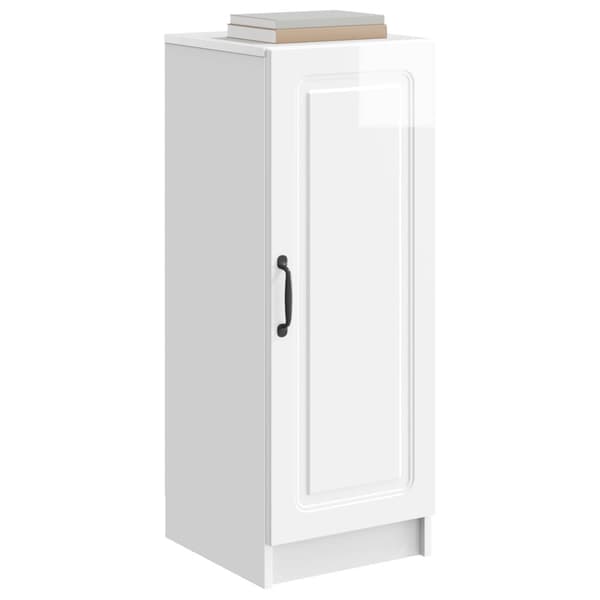 Sideboard Vit högglans 33 x 34,5 x 87 cm Konstruerat trä