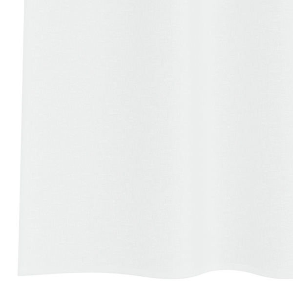 Voile Gardin med gardiner 2 pcs Vit 225 x 140 cm Polyester