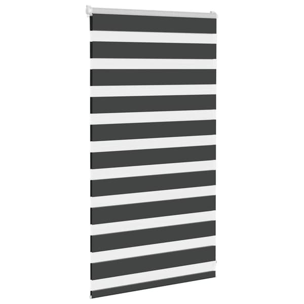 Rullgardin zebra svart 75x100 cm tyg bredd 70,9 cm polyester