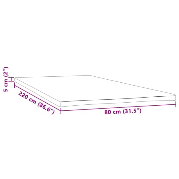 Madrasskydd 80x220x5 cm
