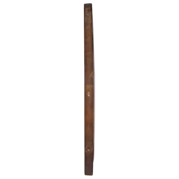 Väggspegel rund 60 cm teak