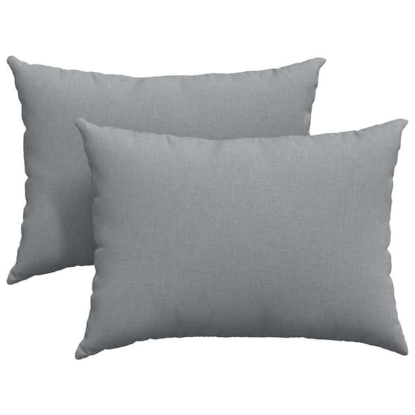Sofakuddar 2 pcs Ljusgrå 70 x 50 cm tyg