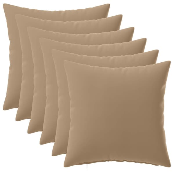 Kudde med kudde HEERLEN 6 st Taupe Polyester