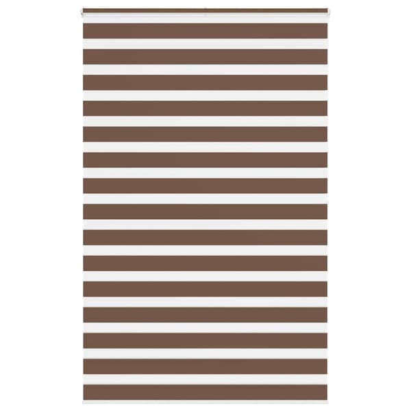 Rullgardin zebra brun 145x200 cm tyg bredd 140,9 cm polyester