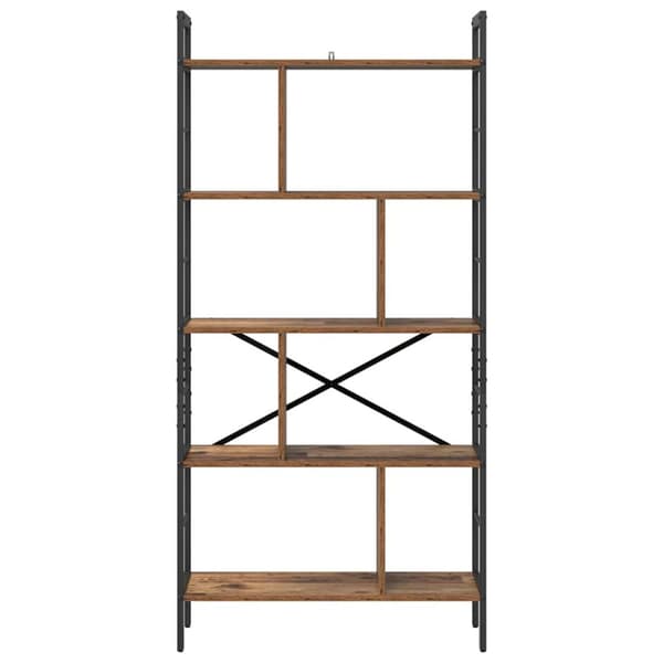 Hyllsystem Gammalt trä 75 x 30 x 156 cm Konstruerat trä