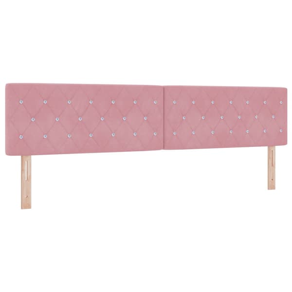 Huvudgavel Rosa 200 cm Sammet