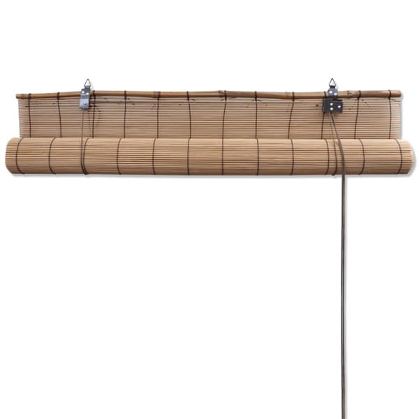Rullgardin brun bambu 80 x 160 cm