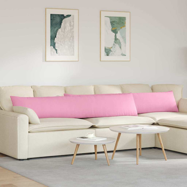 Sofakuddar 2 pcs Rosa 200 x 40 cm tyg