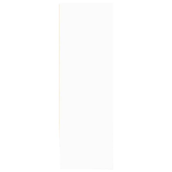 Bokhylla vit 80x24x75 cm konstruerat trä