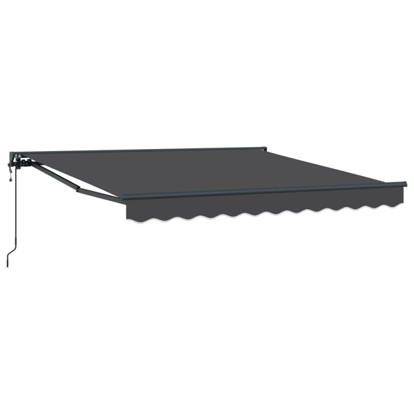 Markisram Antracit 300 x 250 cm Polyester med PU-beläggning