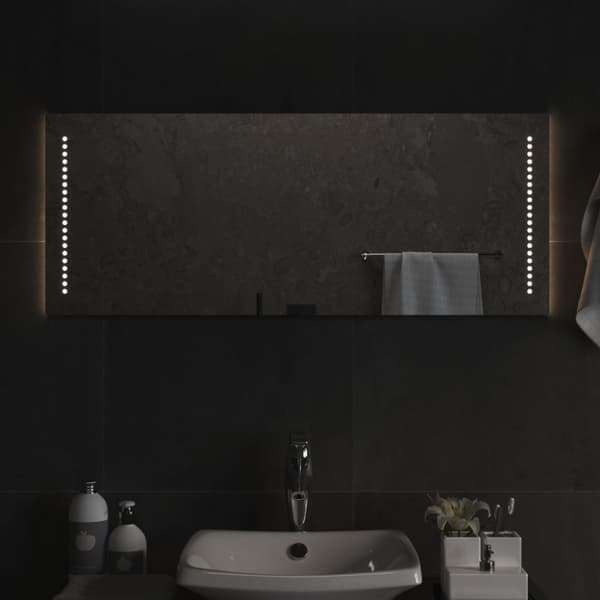 Badrumsspegel LED 100x40 cm