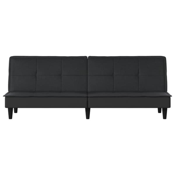 Bäddsoffa svart tyg