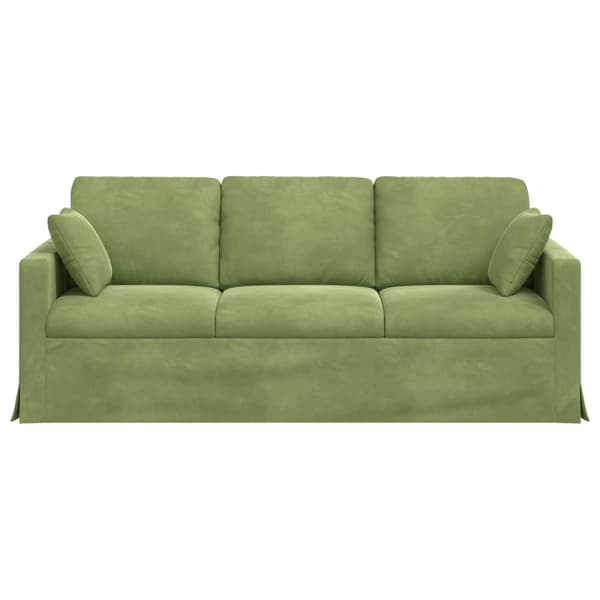 Soffa Ljusgrön 198 x 78 x 80 cm Sammet