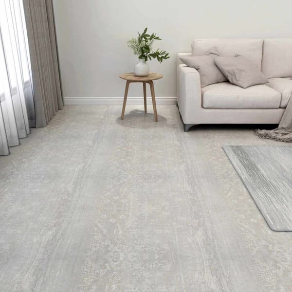 Golvplankor 55 pcs Ljusgrå 5,11 m² PVC