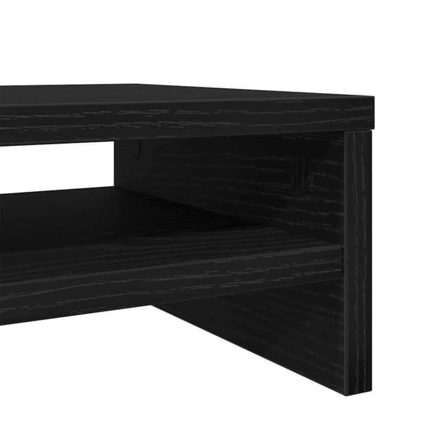 Monitorstativ svart ek 42x24x13 cm konstruerat trä