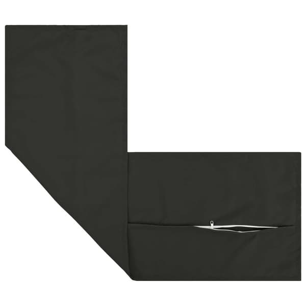 Kudde med kudde HOUTEN 2 st Svart Polyester