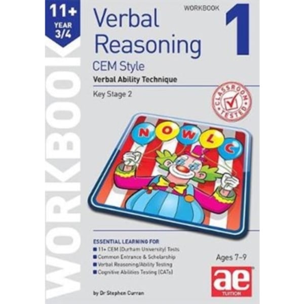11+ Verbal Reasoning Year 3/4 CEM Style Workbook 1 (häftad, eng)