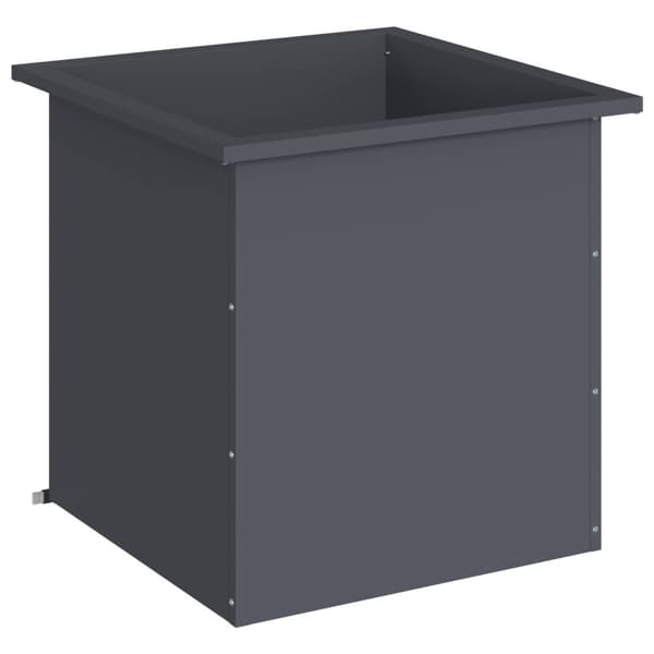 Odlingslåda med LED Antracit 50 x 50 x 48 cm Stål