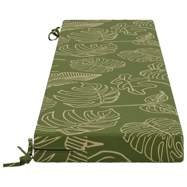 Bänk kudde SOEST 100% Polyester Bladdesign 140 x 40 x 8 cm
