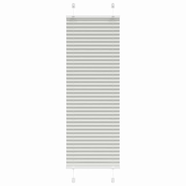 Plisserad persienn ljusgrå 40x150 cm tyg bredd 39,4cm polyester