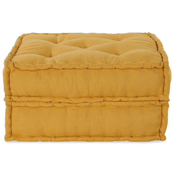 Modulär soffa gul 70x70x36 tyg