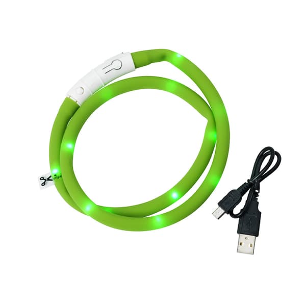 Blinkhalsband LED Grön